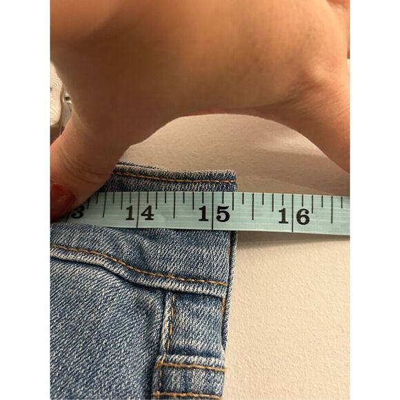 Levi's Patchwork Flare Jeans 30 x 32 medium wash high rise retro Y2K - Picture 6 of 12